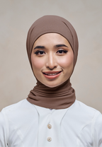 ELZA INSTANT SHAWL - BROWNIE
