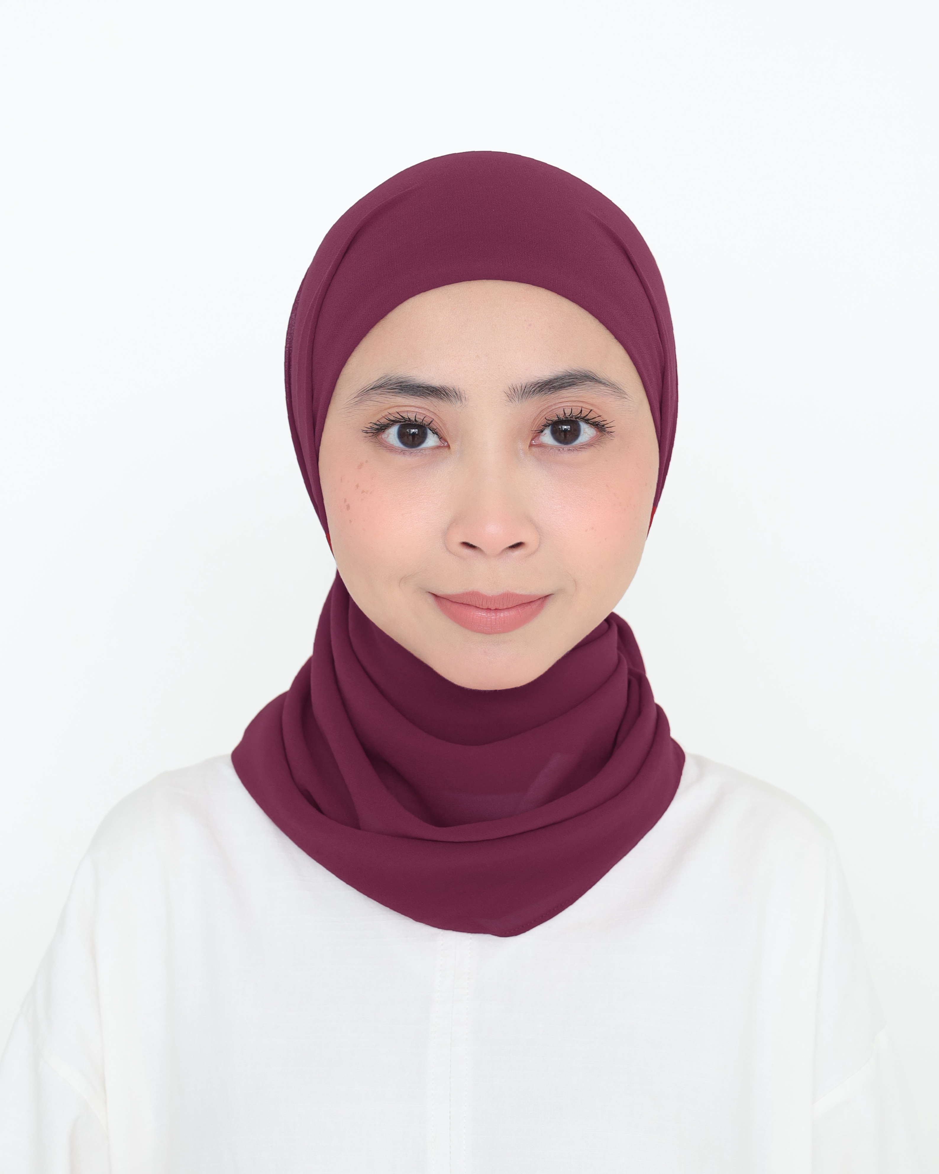 ELZA INSTANT SHAWL - BURGUNDY