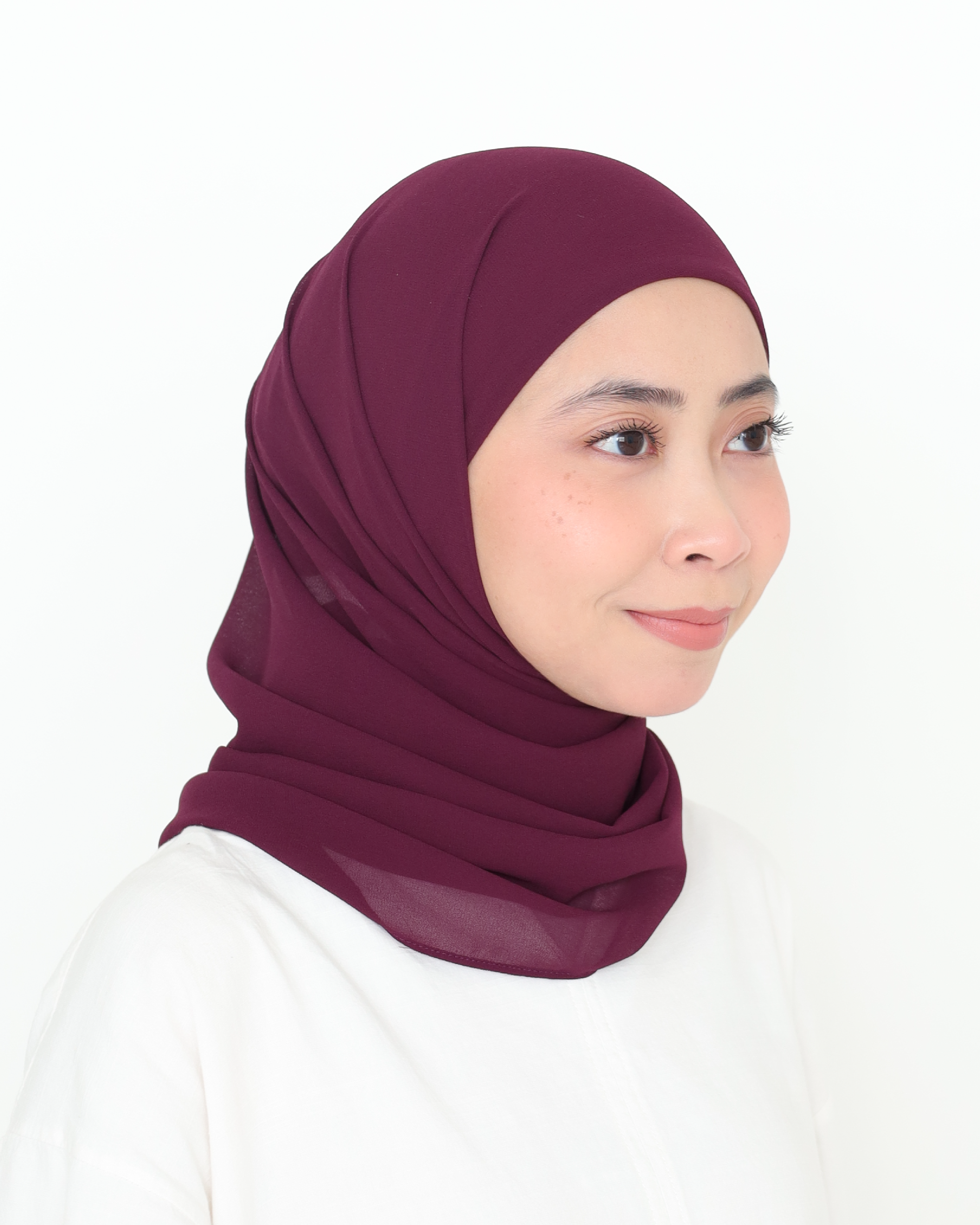 ELZA INSTANT BAWAL - BURGUNDY