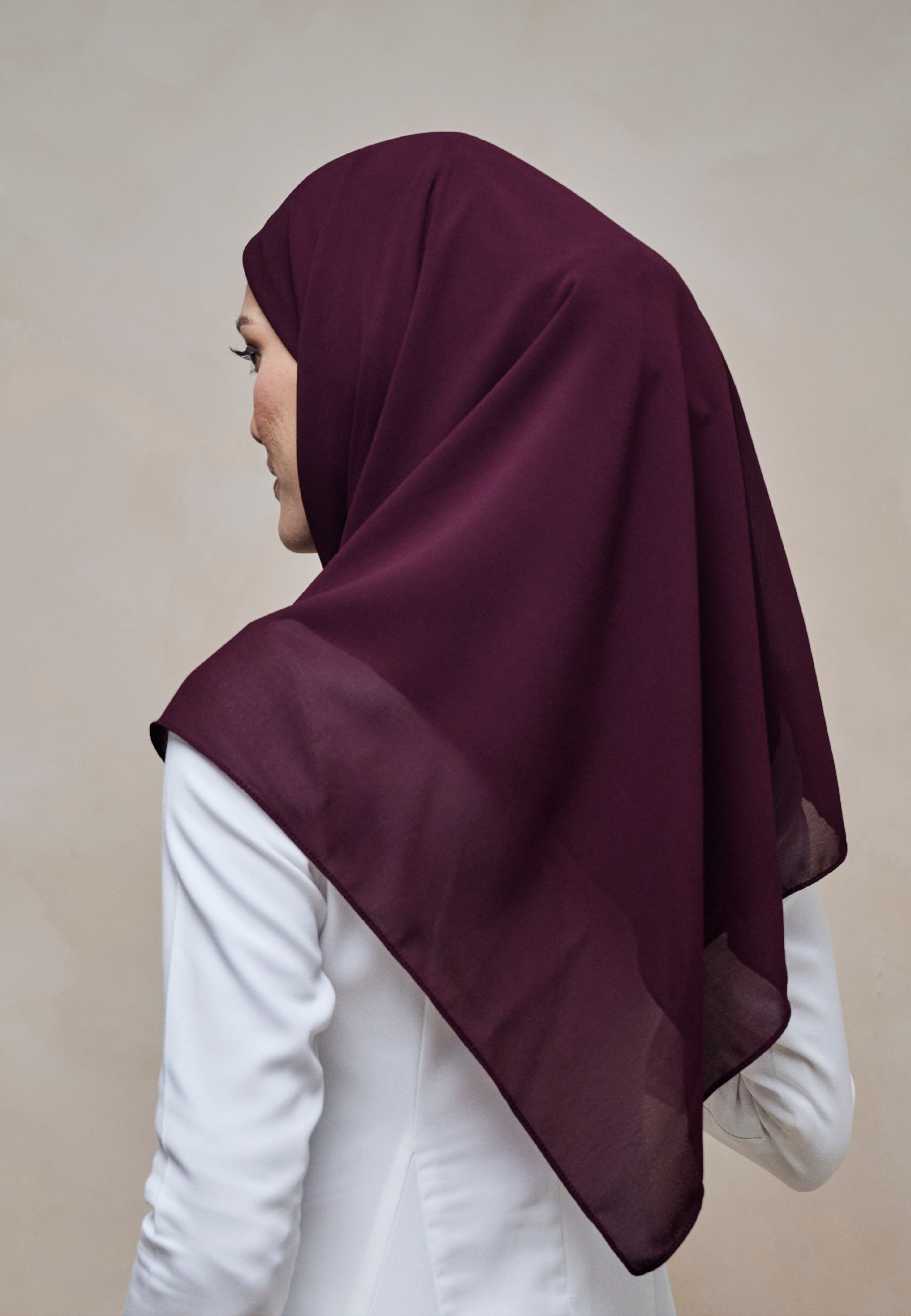 ELZA INSTANT BAWAL - BURGUNDY