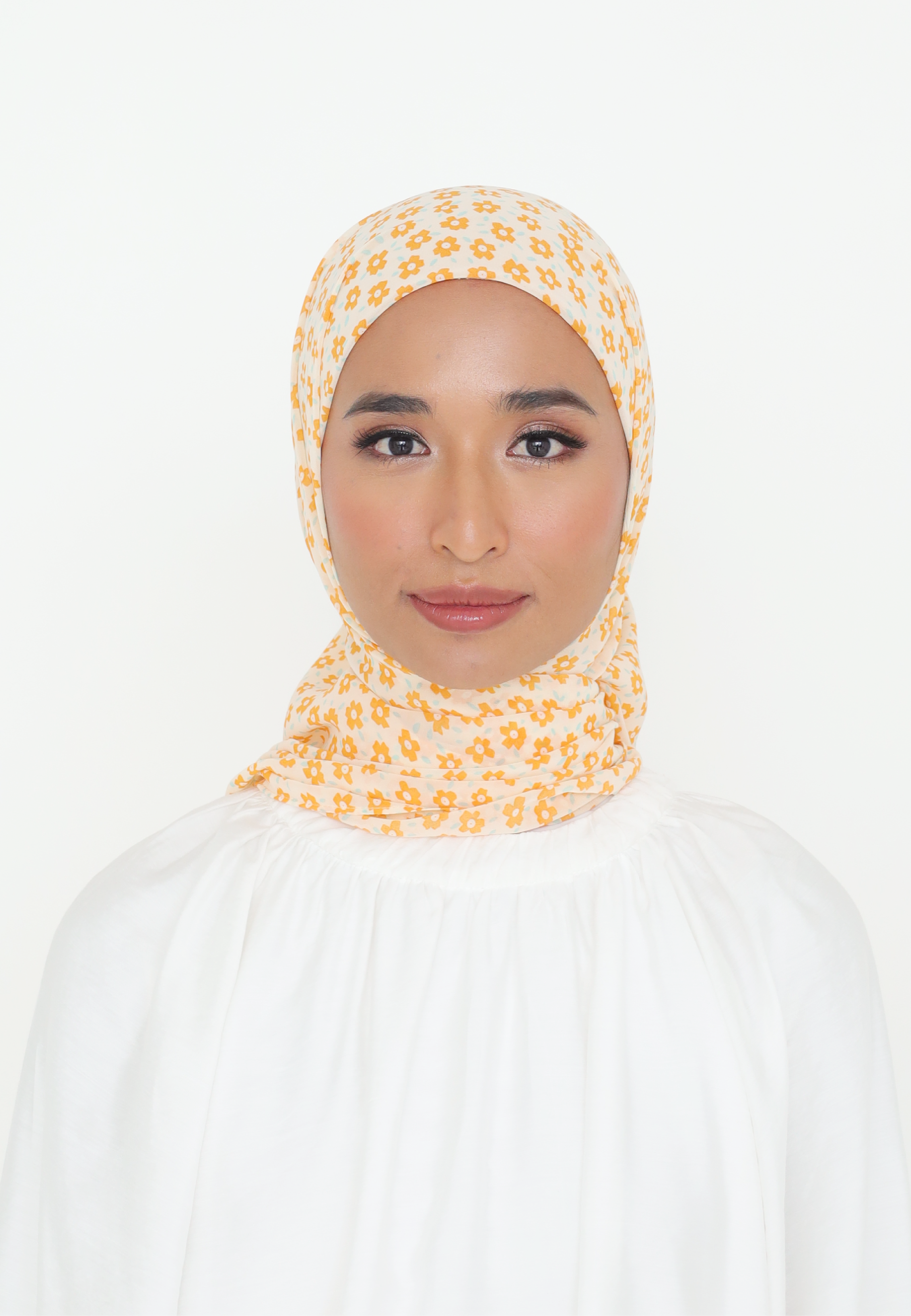 SIENNA INSTANT PRINTED SHAWL - BUTTERNUT