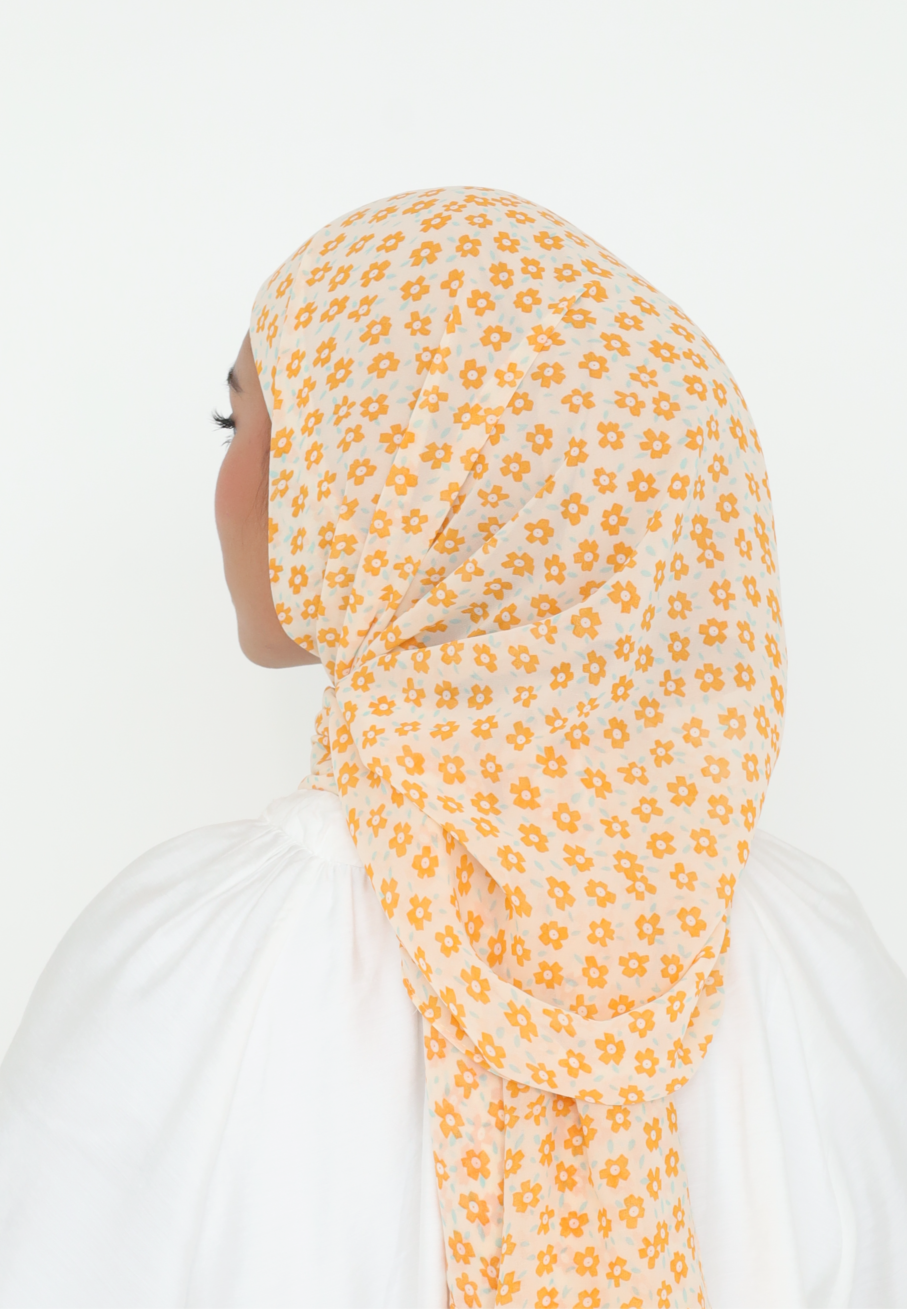 SIENNA INSTANT PRINTED SHAWL - BUTTERNUT