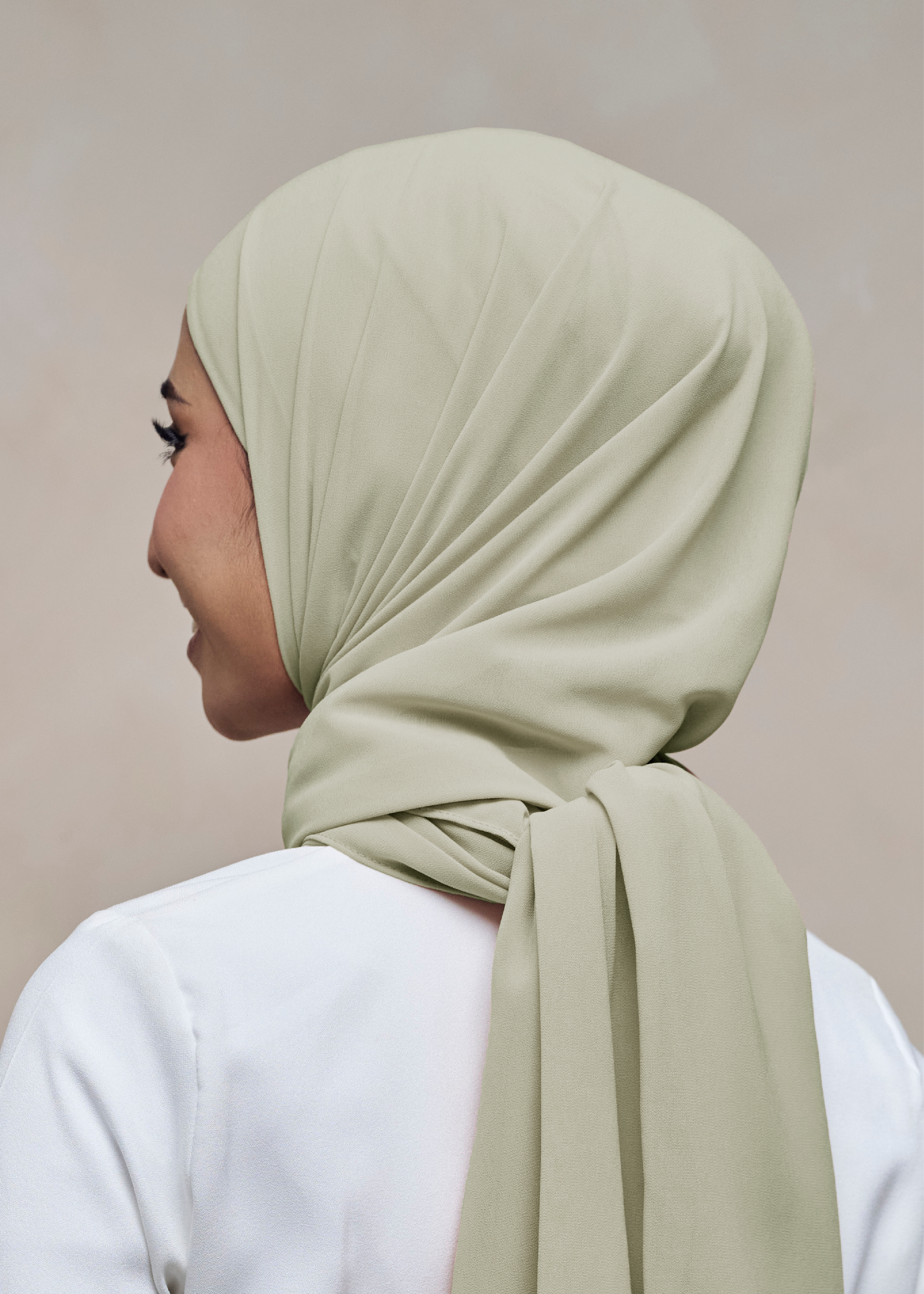 ELZA INSTANT SHAWL - CALM GREEN