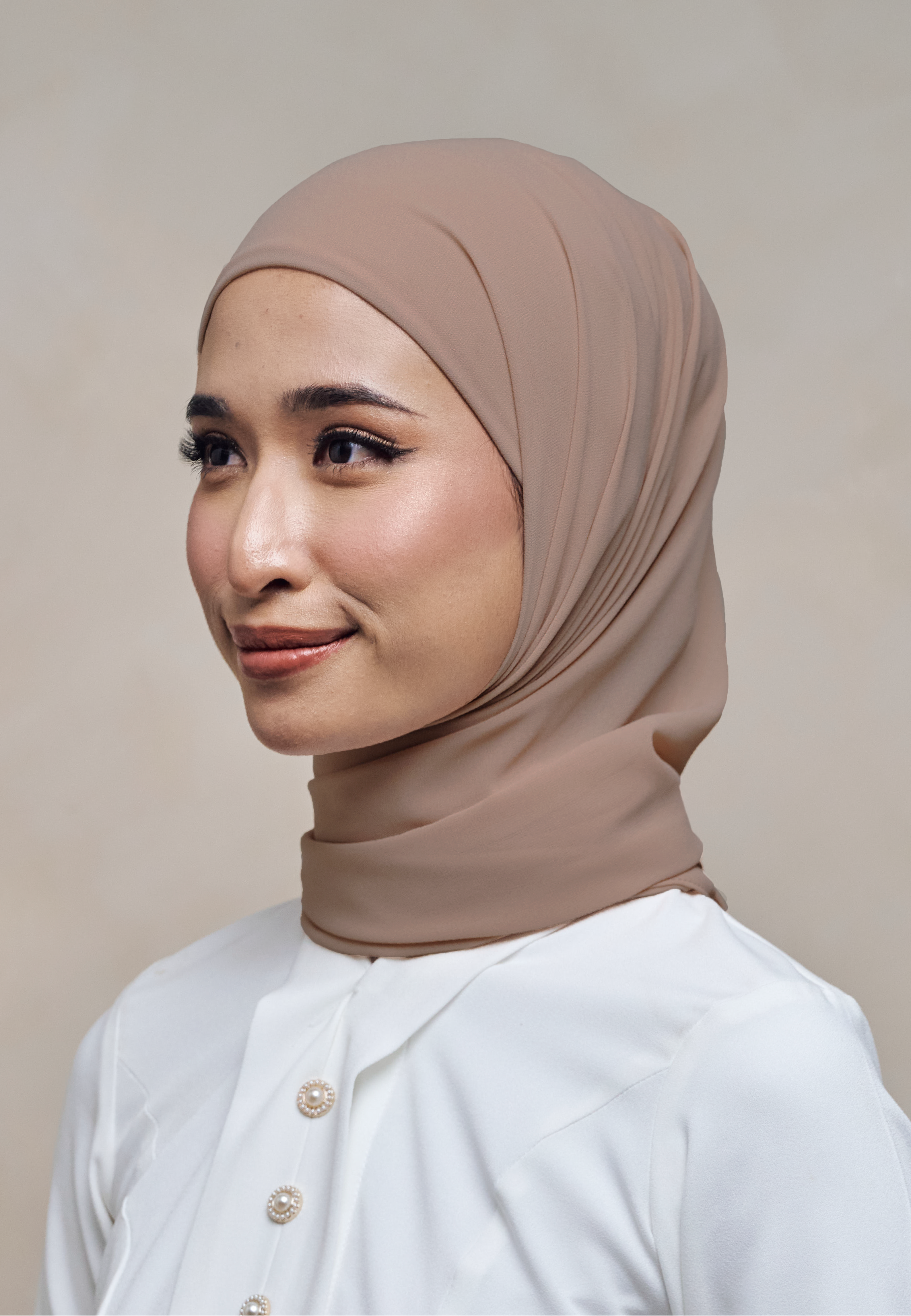 ELZA INSTANT SHAWL - CHAMOISEE TAUPE