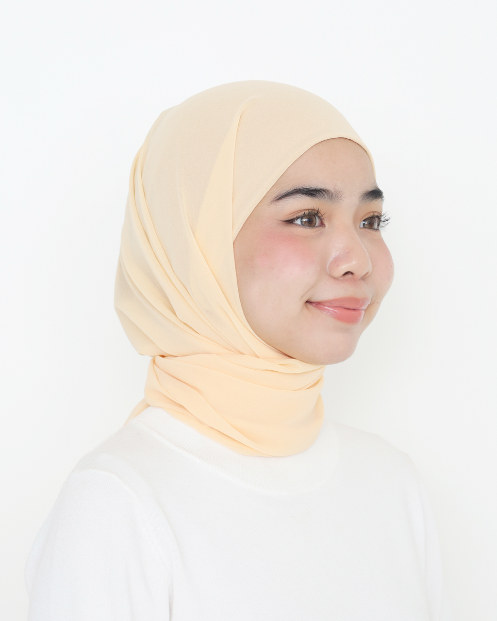 ELZA INSTANT SHAWL - CORAL PEACH