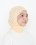 ELZA INSTANT SHAWL - CORAL PEACH