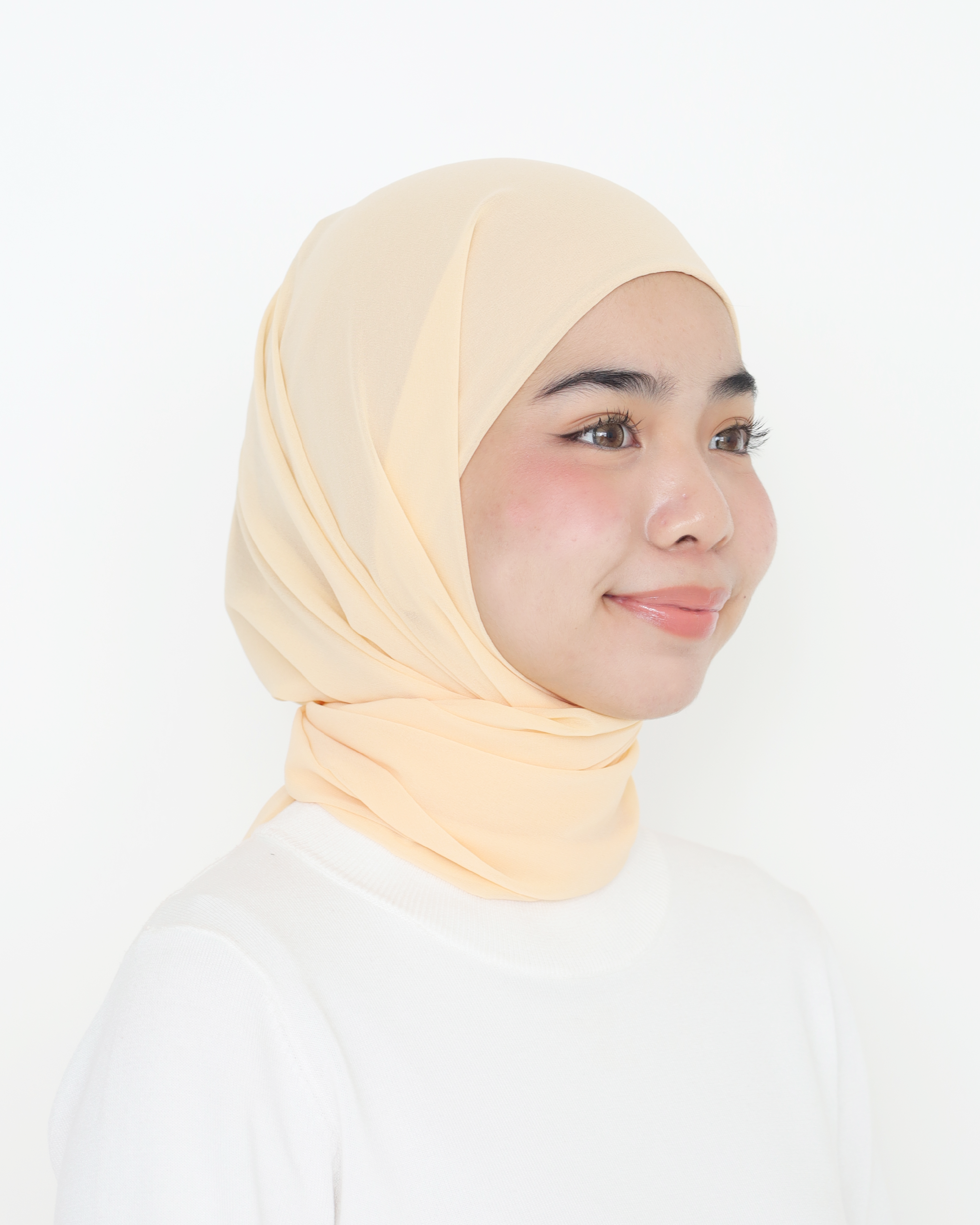 ELZA INSTANT SHAWL - CORAL PEACH