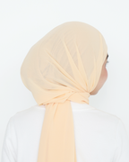 ELZA INSTANT SHAWL - CORAL PEACH