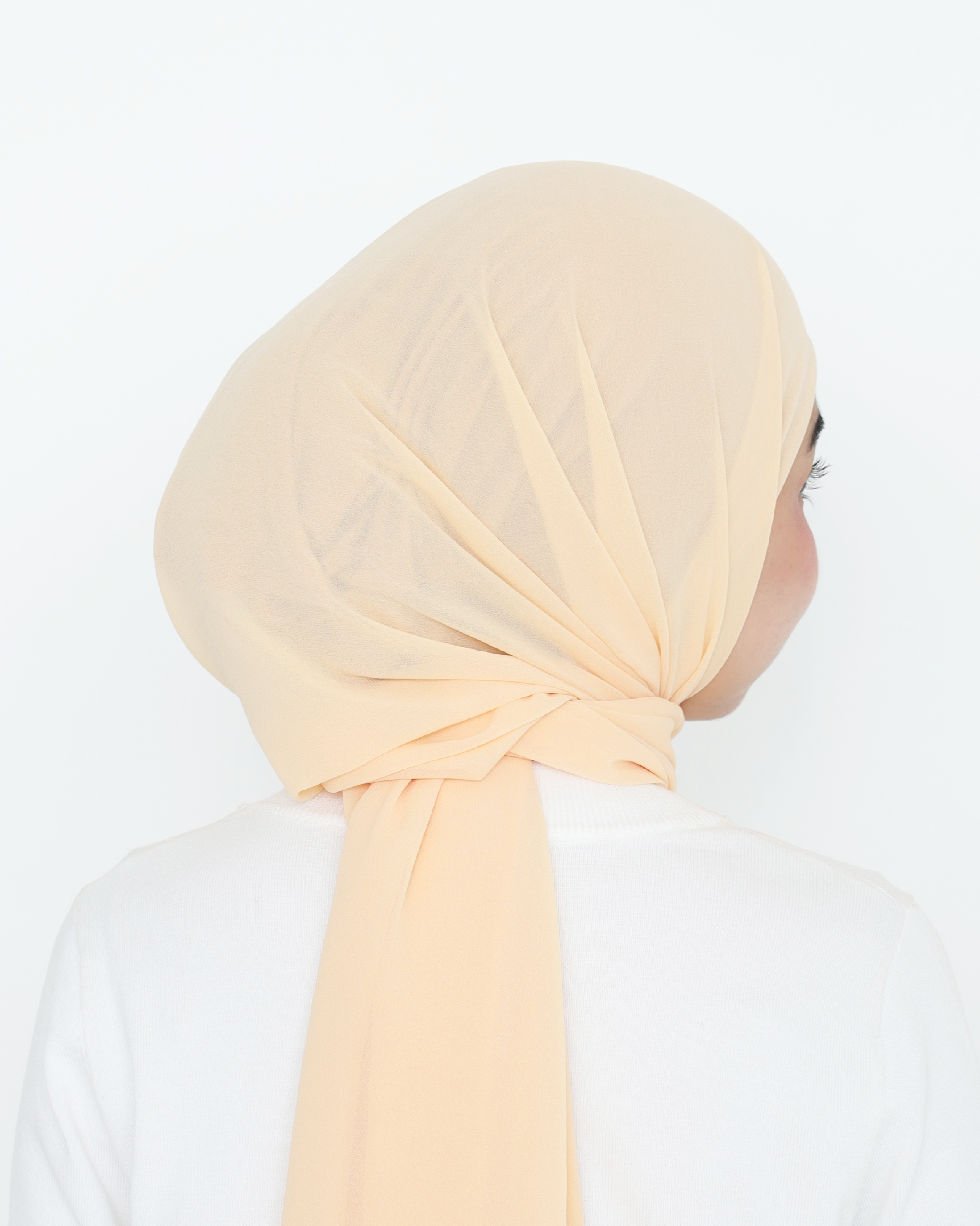 ELZA INSTANT SHAWL - CORAL PEACH
