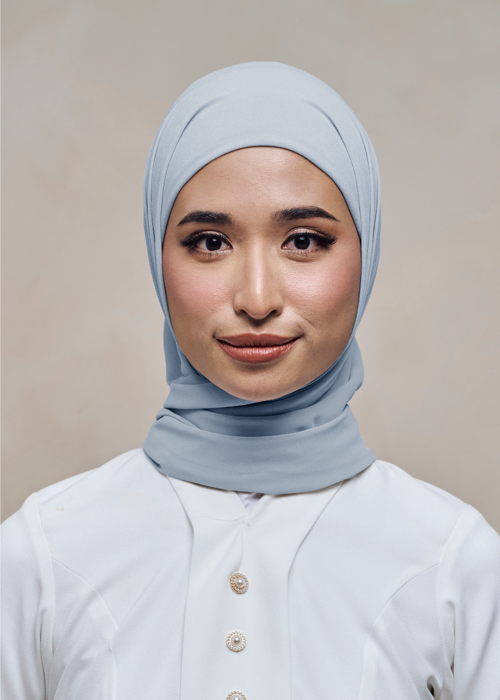 ELZA INSTANT SHAWL - CORNFLOWER