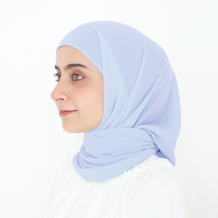 ELZA INSTANT SHAWL - CORNFLOWER BLUE