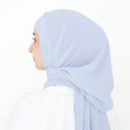 ELZA INSTANT SHAWL - CORNFLOWER BLUE