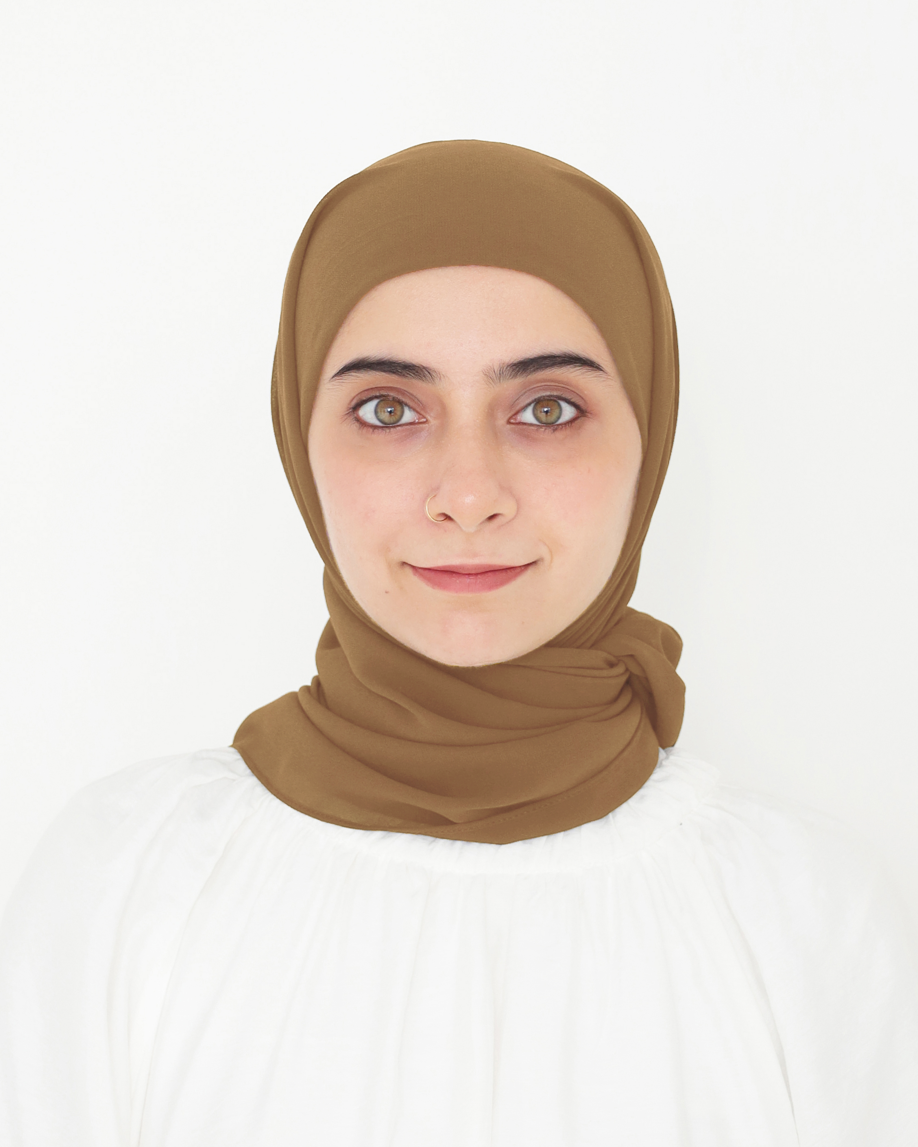 ELZA INSTANT SHAWL - CREAMY BROWN
