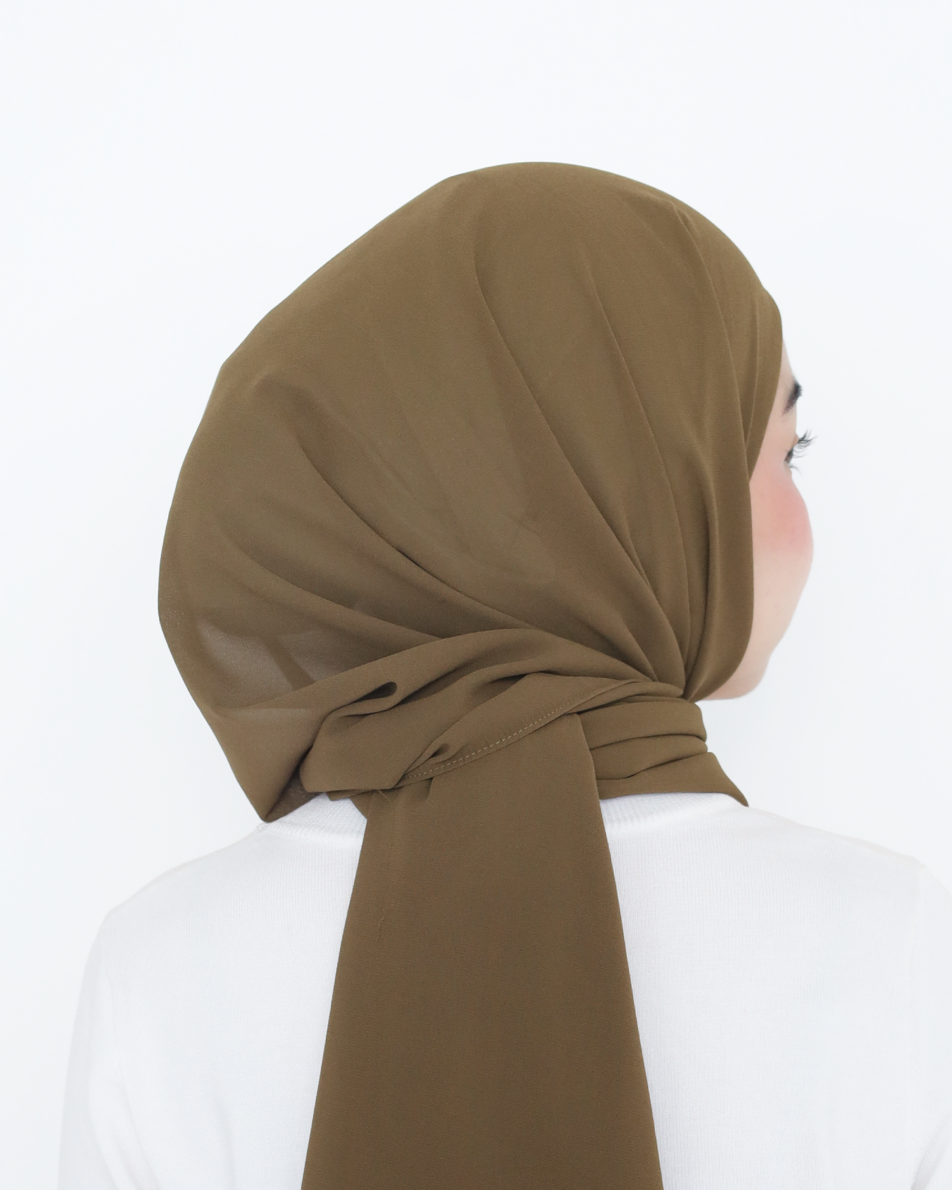 ELZA INSTANT SHAWL - DARK MATCHA