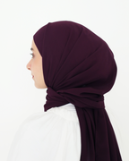 ELZA INSTANT SHAWL - DEEP PLUM