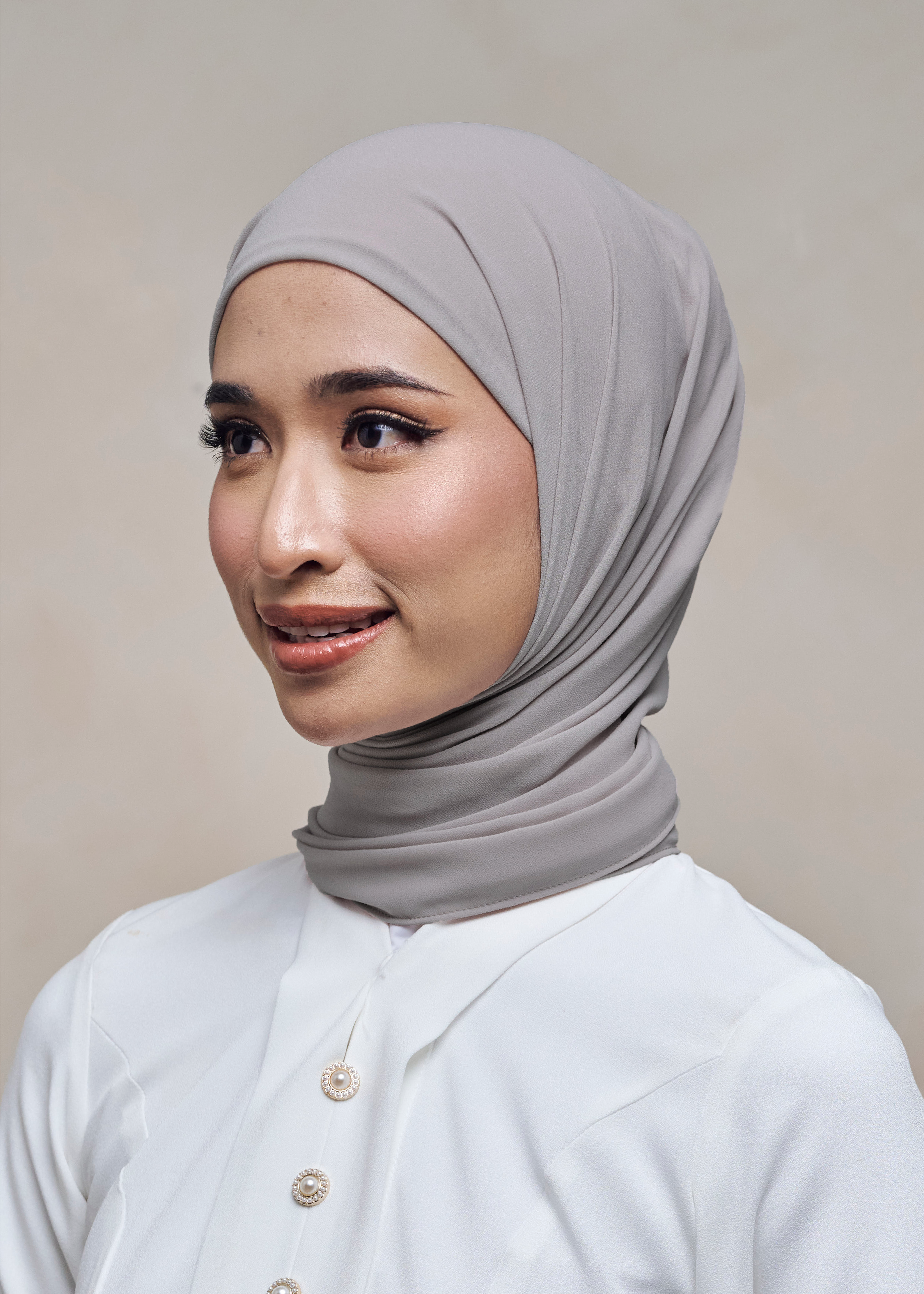 ELZA INSTANT BAWAL - DOVE GREY