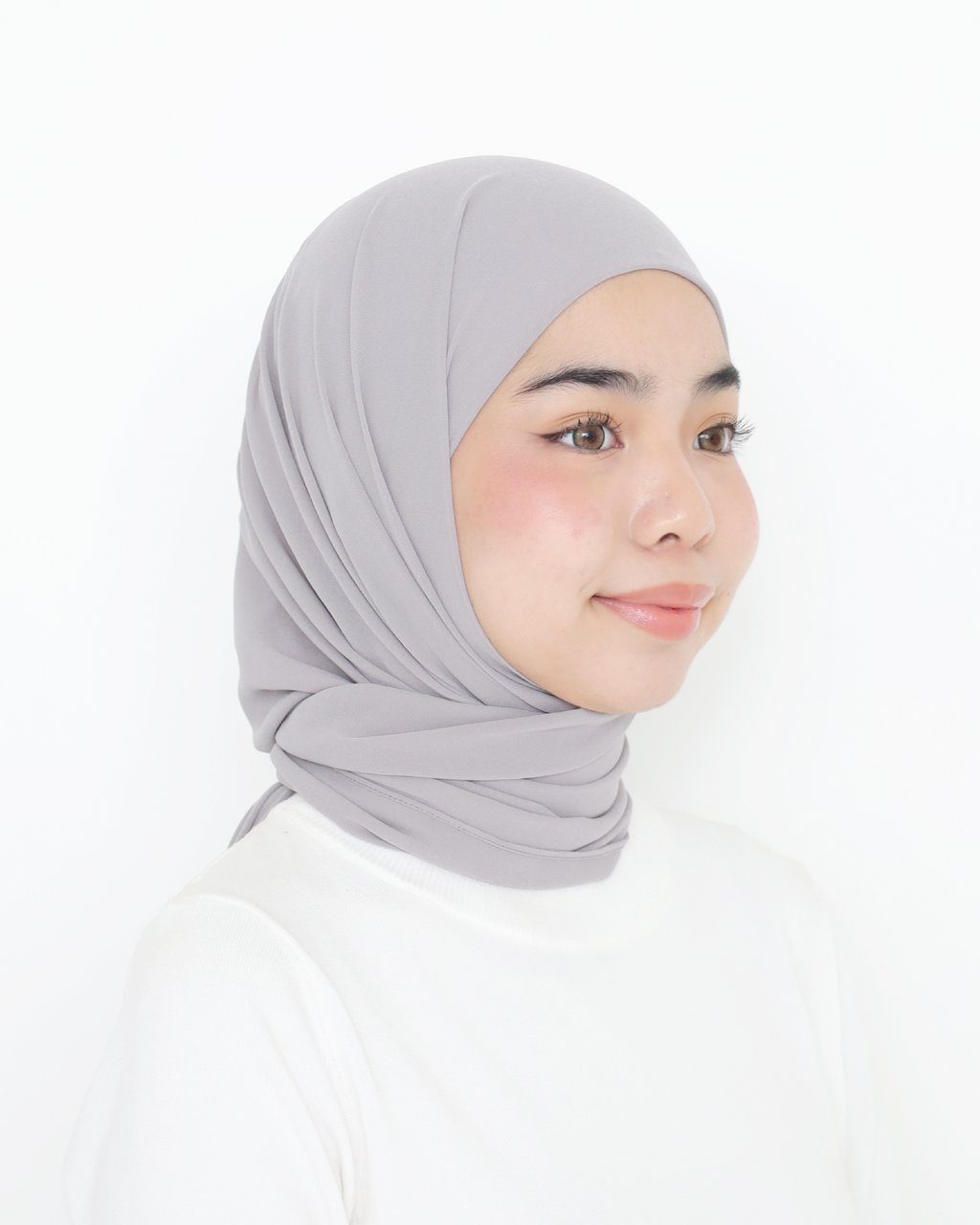 ELZA INSTANT SHAWL - DOVE GREY
