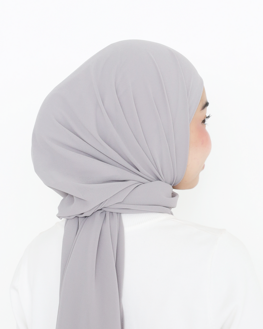 ELZA INSTANT SHAWL - DOVE GREY