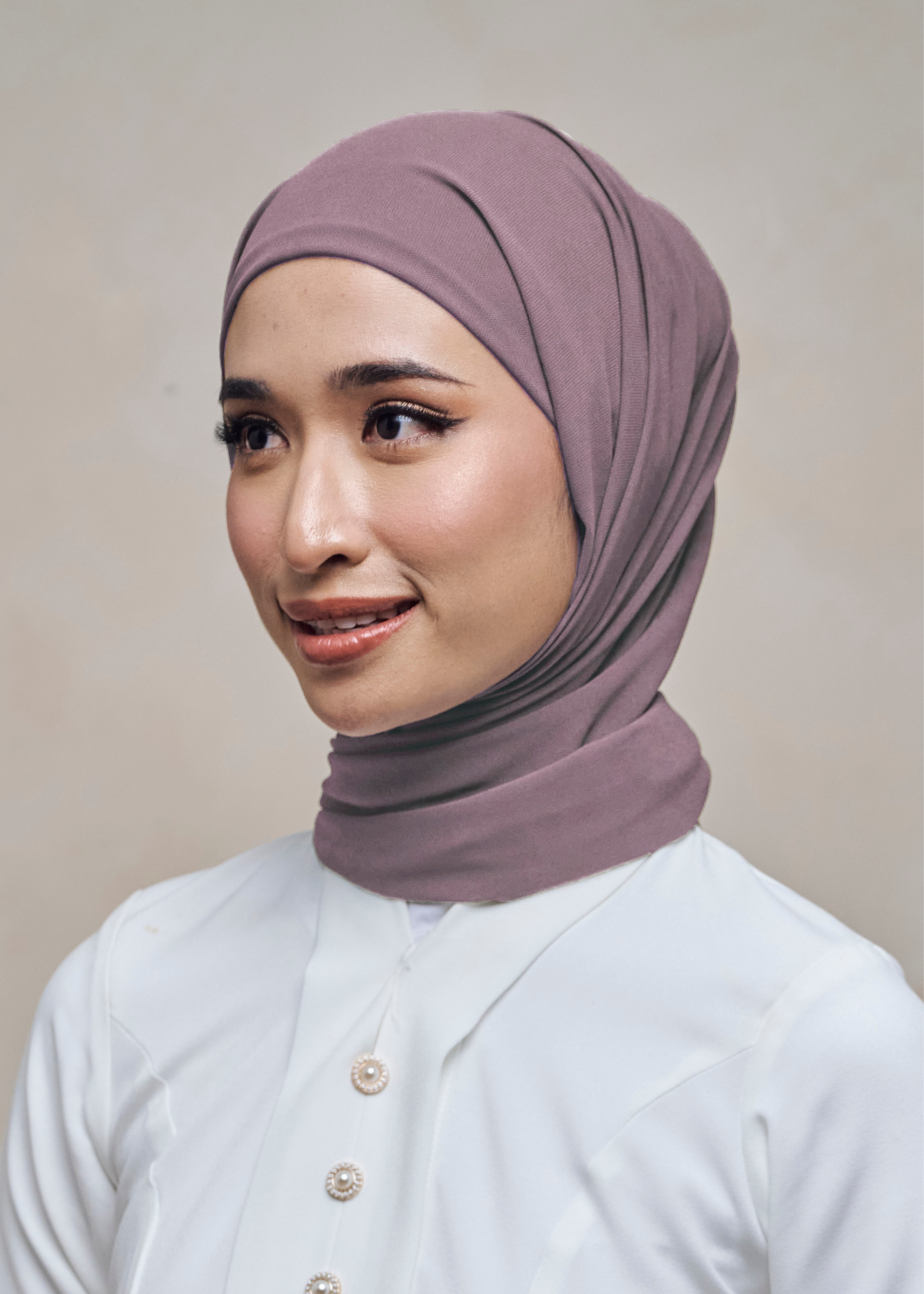 ELZA INSTANT SHAWL - DUSTY GRAPE