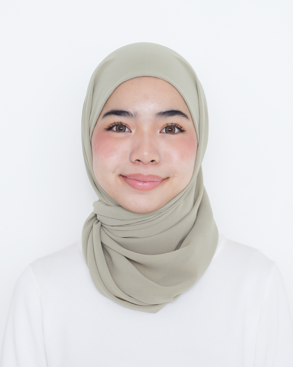 ELZA INSTANT SHAWL - DUSTY GREEN