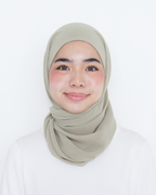 ELZA INSTANT SHAWL - DUSTY GREEN