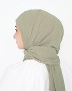 ELZA INSTANT SHAWL - DUSTY GREEN