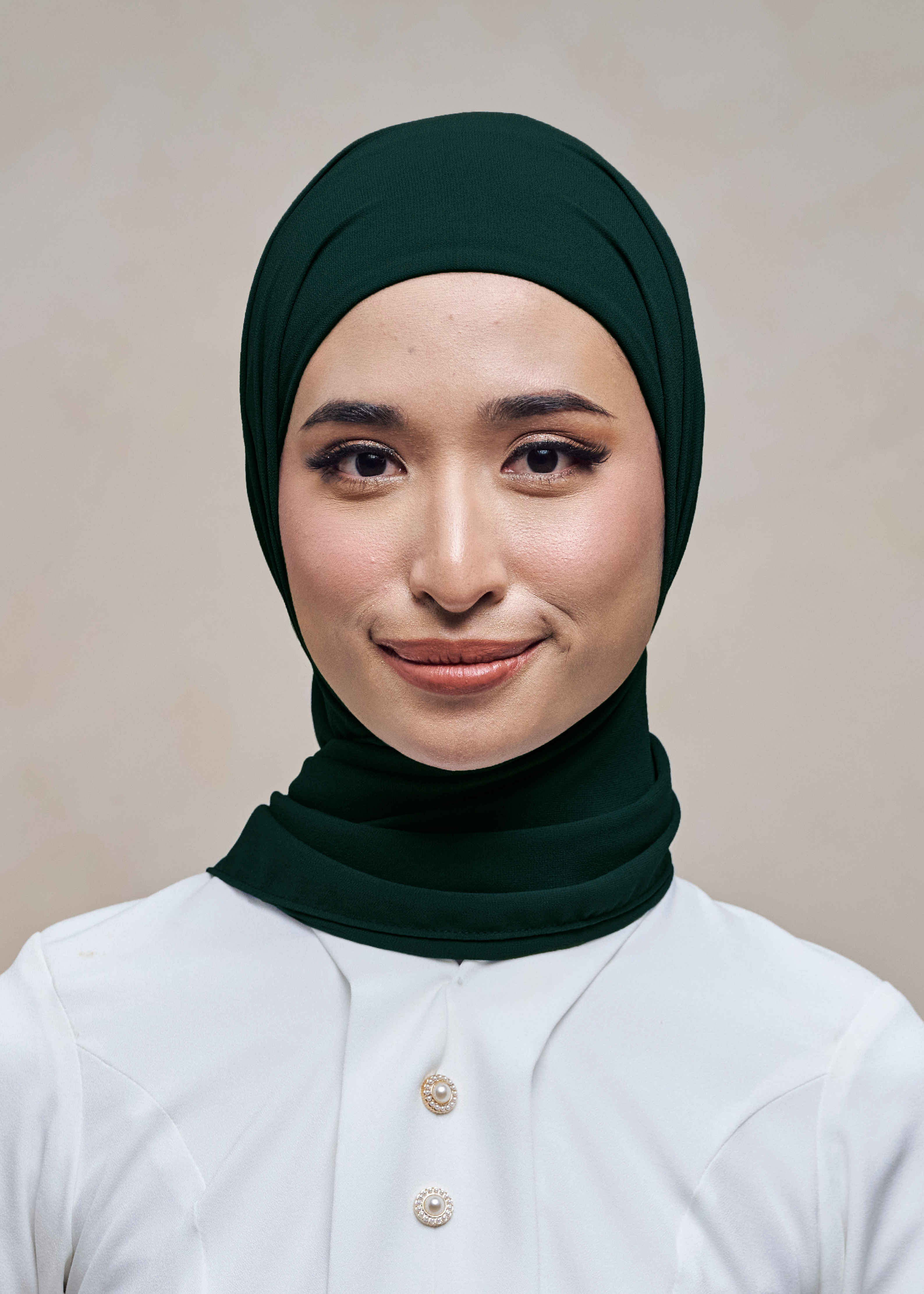 ELZA INSTANT SHAWL - EMERALD GREEN