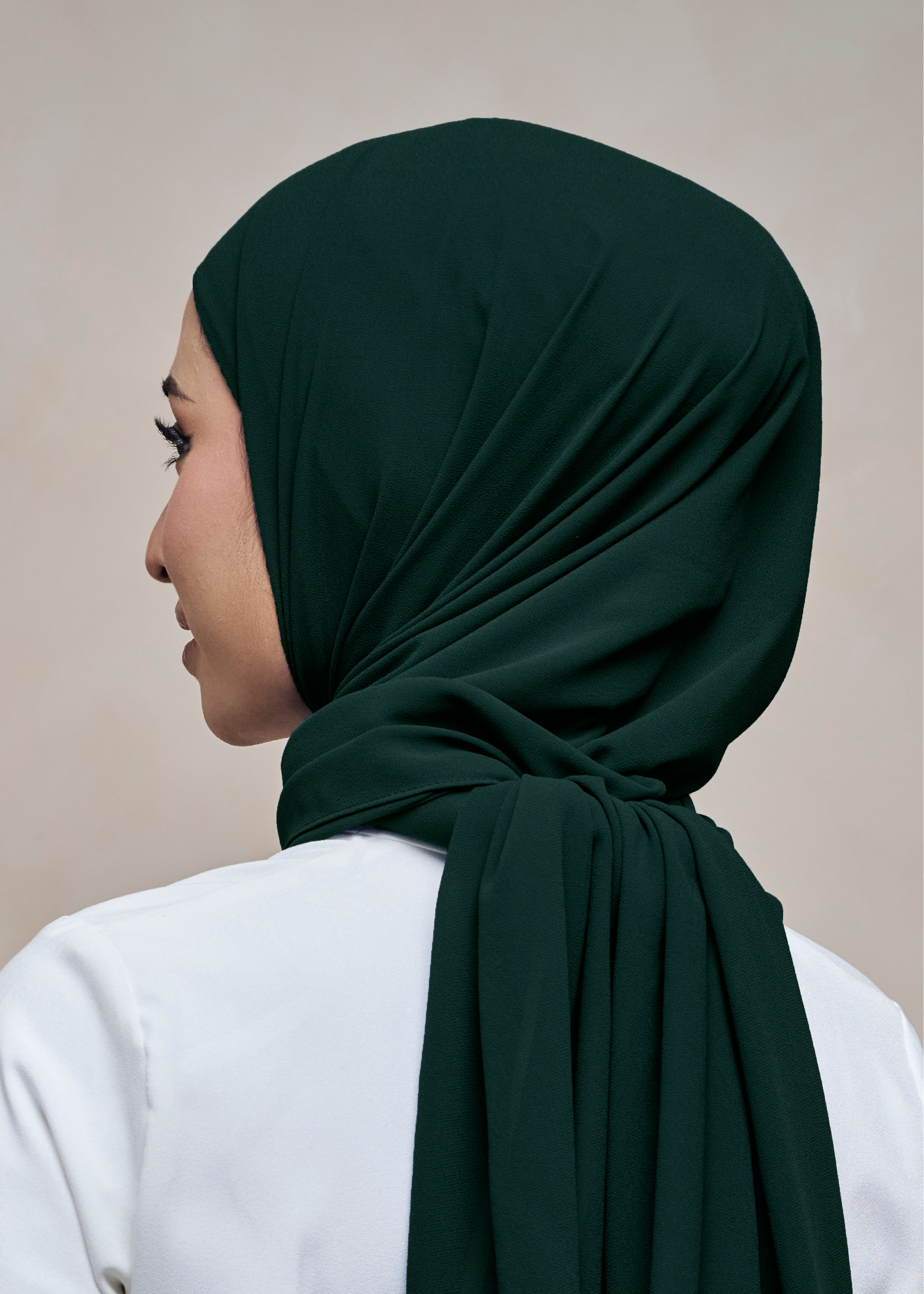 ELZA INSTANT SHAWL - EMERALD GREEN