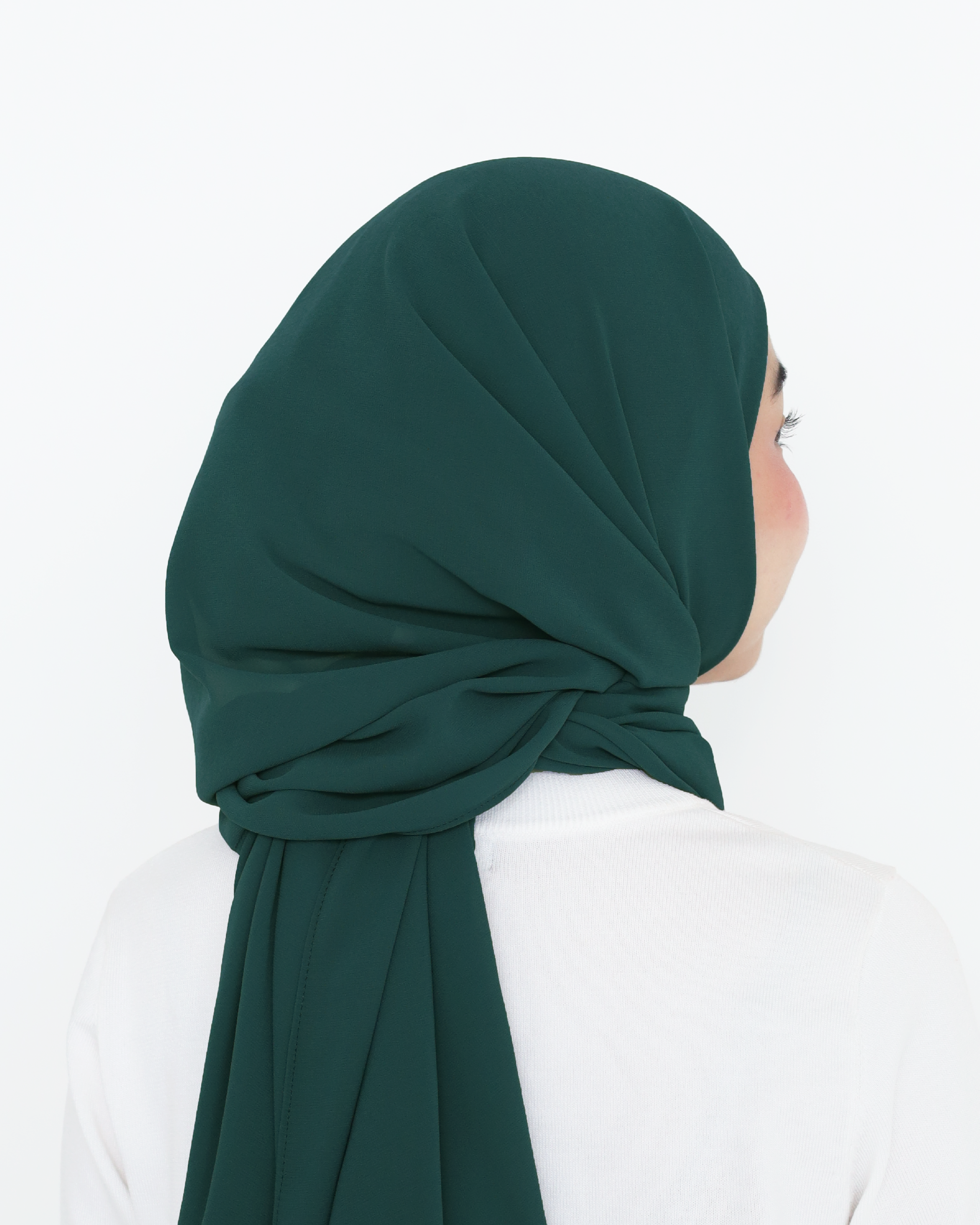 ELZA INSTANT SHAWL - EMERALD GREEN