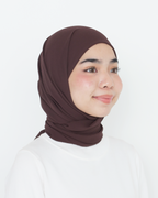 ELZA INSTANT SHAWL - ESPRESSO BROWN