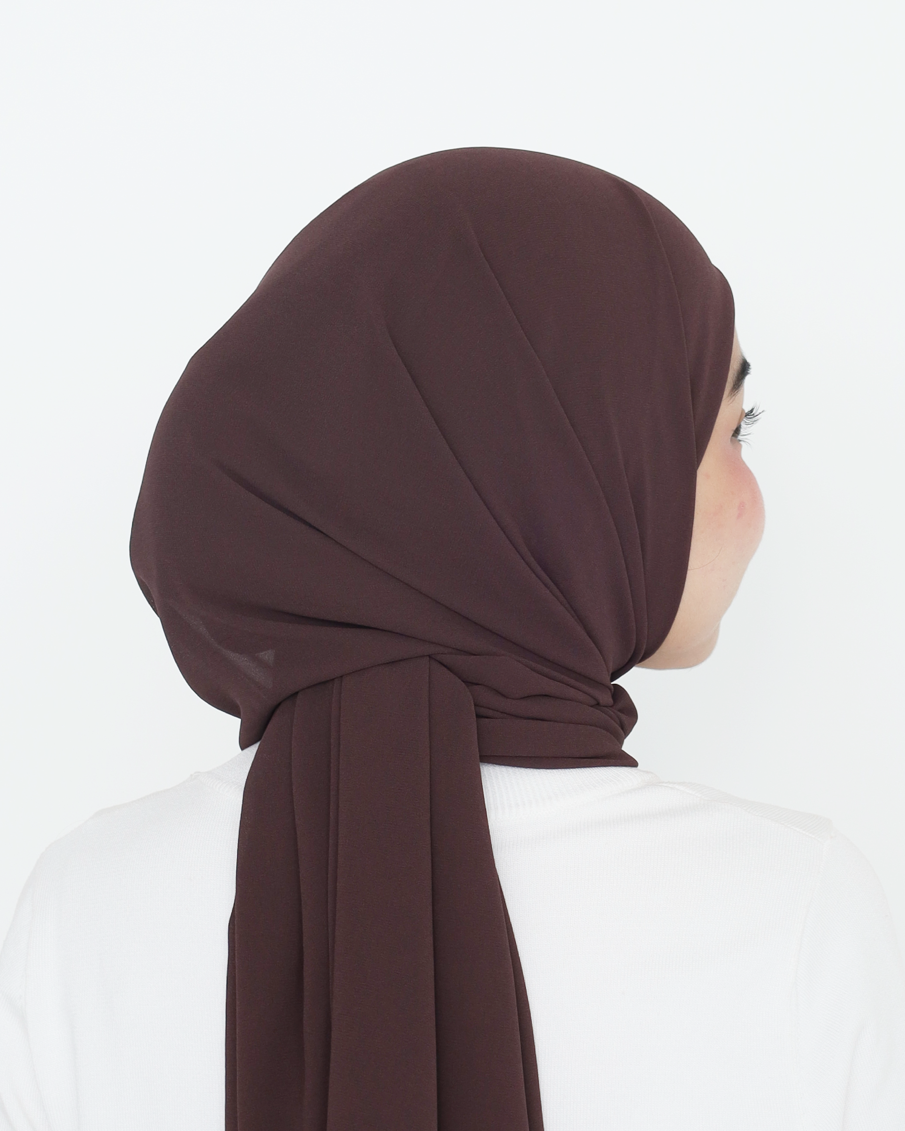 ELZA INSTANT SHAWL - ESPRESSO BROWN