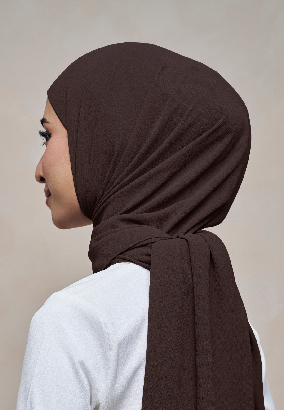 ELZA INSTANT SHAWL - ESPRESSO
