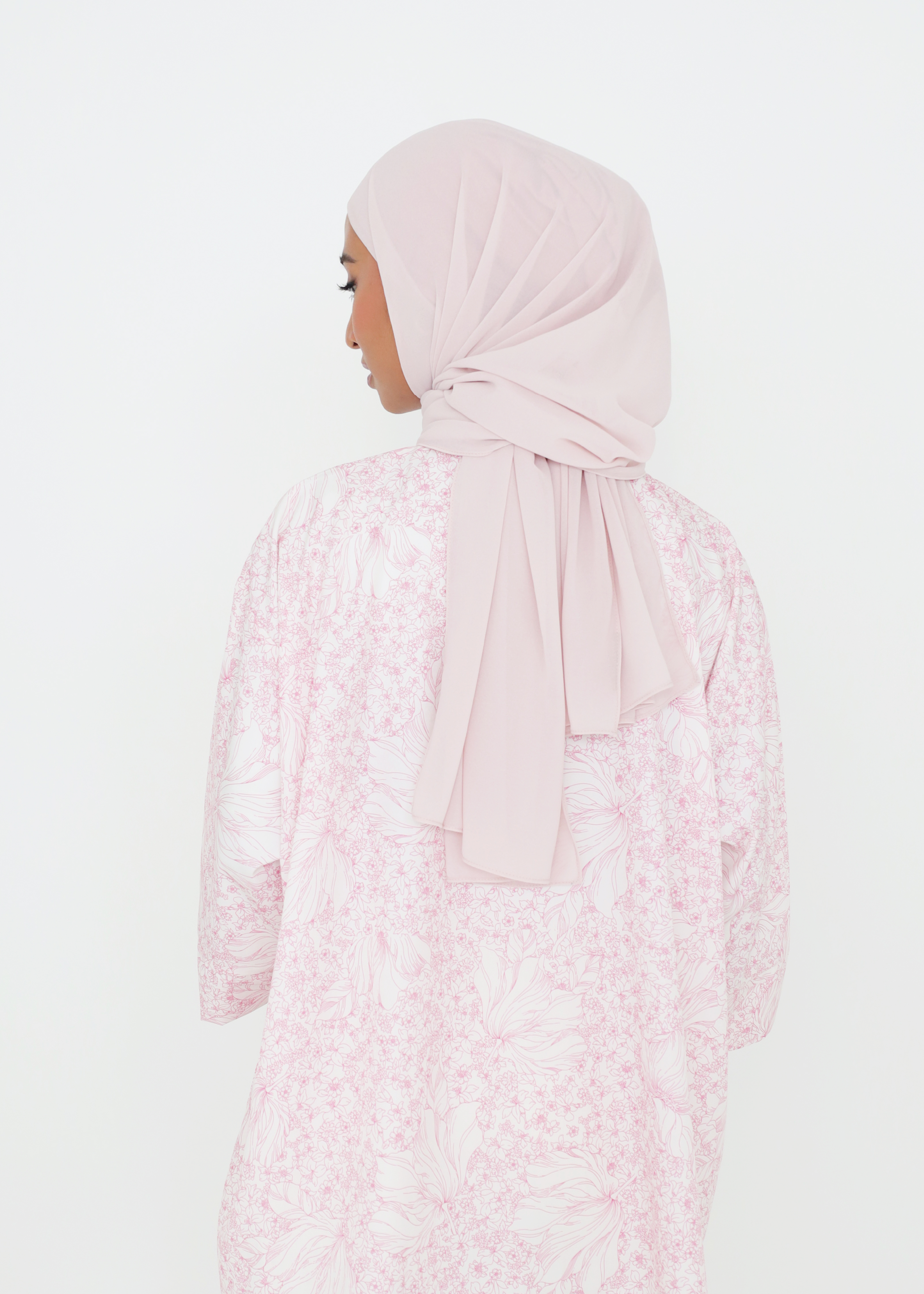 LAYANG SELESA TOP IN FLOWER PINK