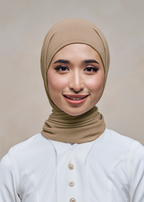 ELZA INSTANT SHAWL - FOAM BROWN