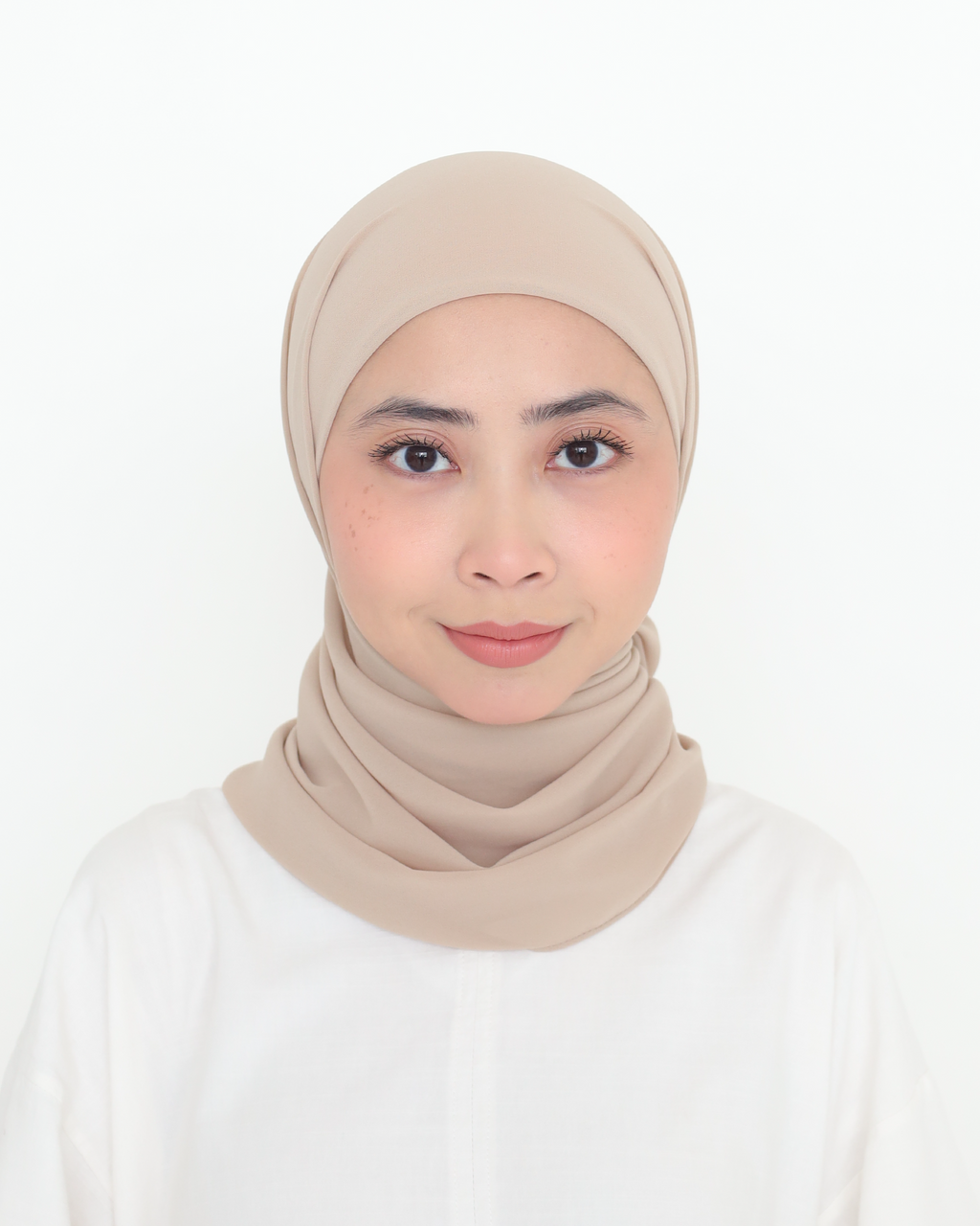 ELZA INSTANT SHAWL - FOAM BROWN