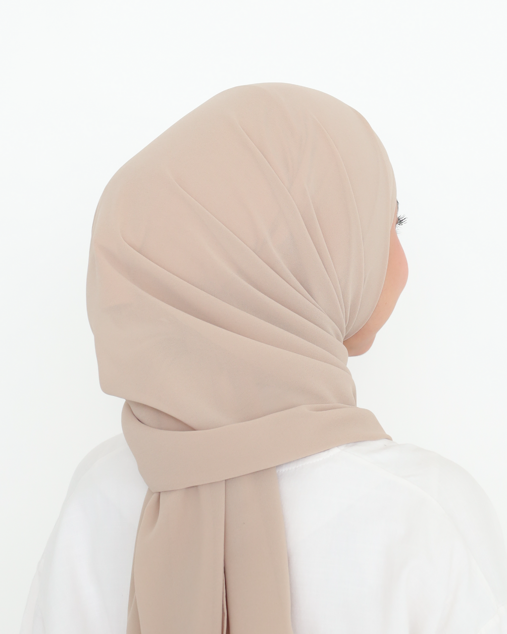 ELZA INSTANT SHAWL - FOAM BROWN
