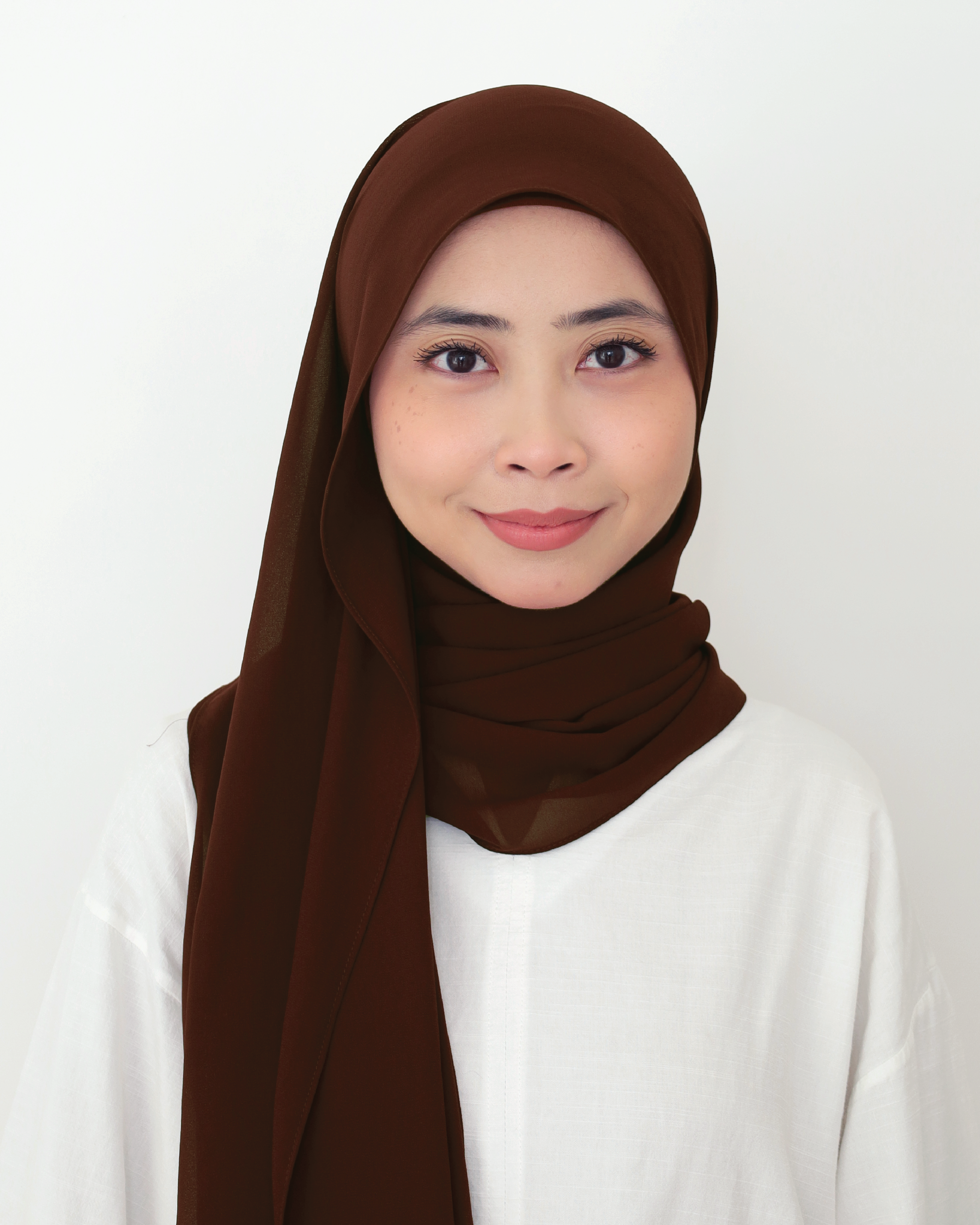 ALANA INSTANT SHAWL PLAIN - GINGER BROWN
