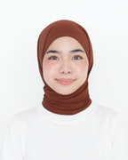 ELZA INSTANT SHAWL - GINGER BROWN