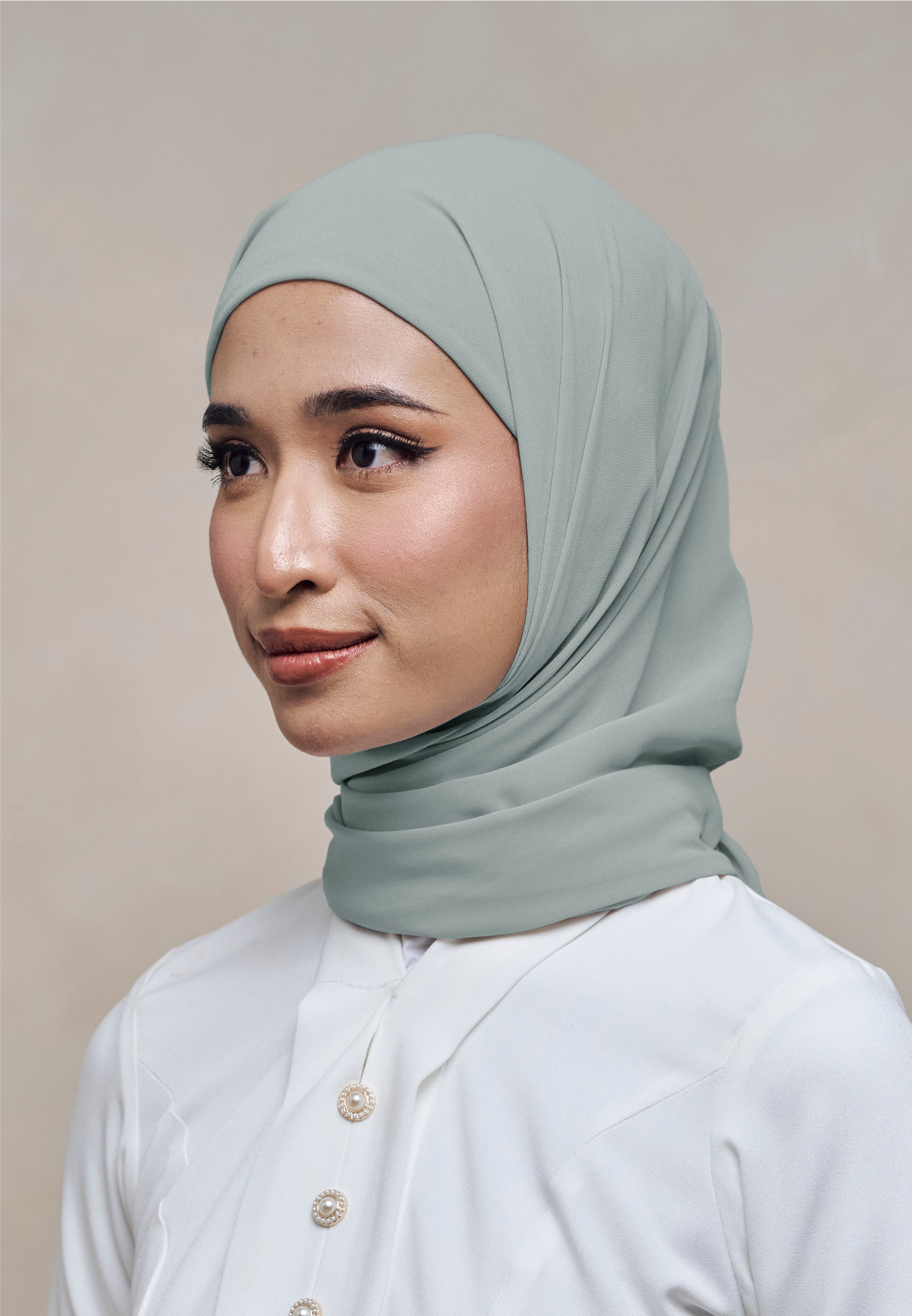 ELZA INSTANT BAWAL - GREENISH GREY