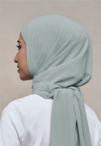ELZA INSTANT SHAWL - GREENISH GREY