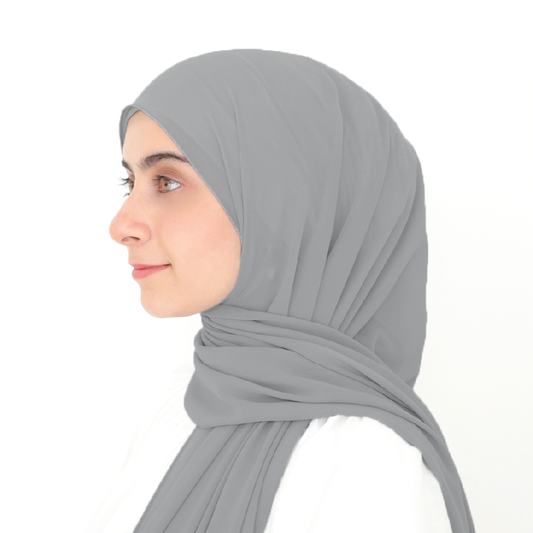 ORKED INSTANT SHAWL PLAIN - HARD GREY
