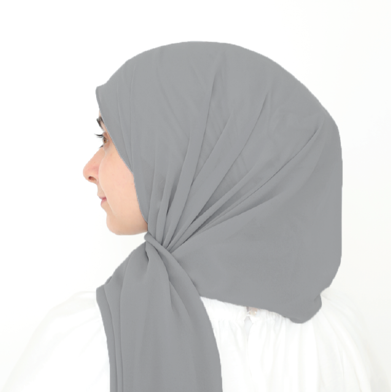 ORKED INSTANT SHAWL PLAIN - HARD GREY