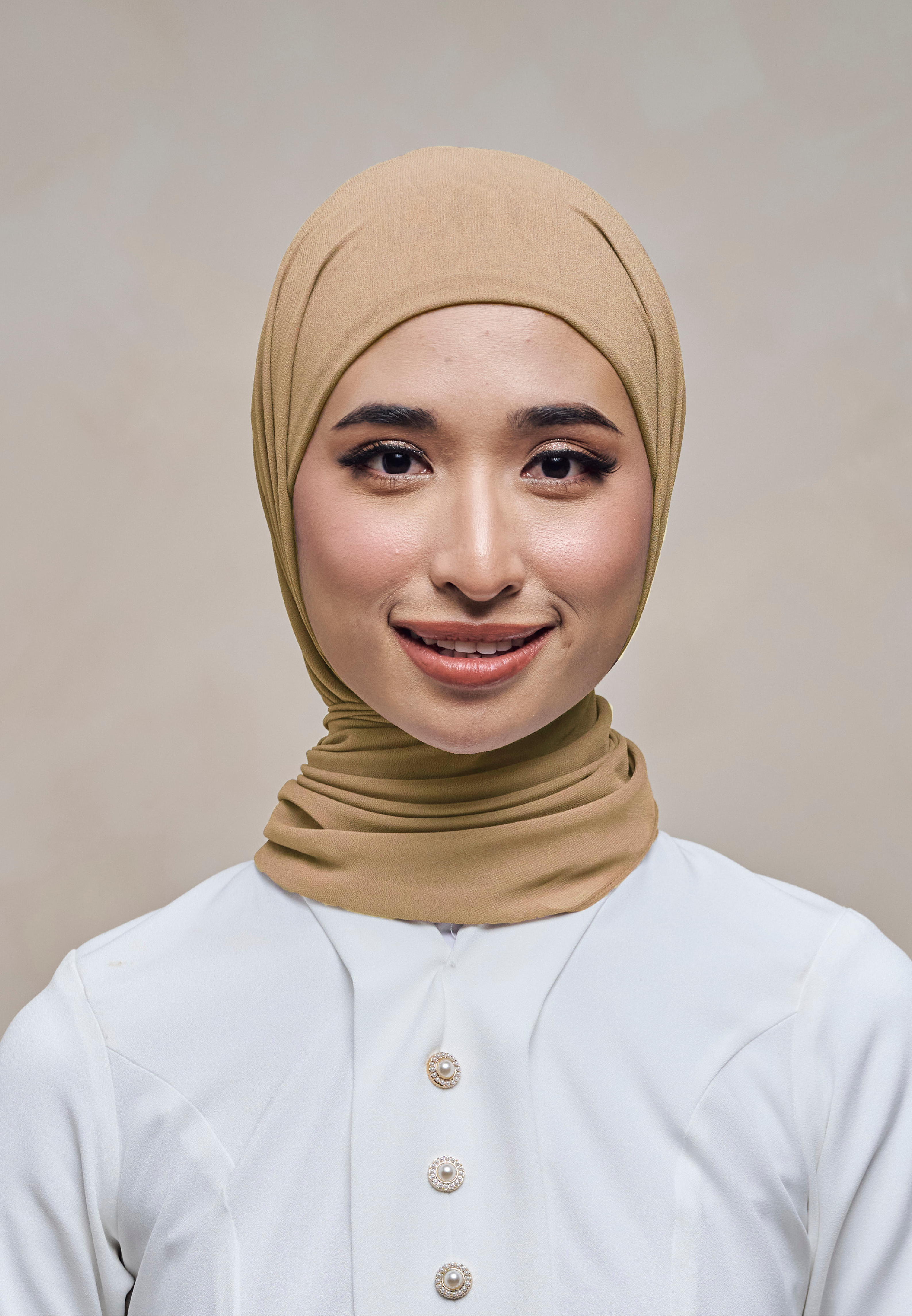 ELZA INSTANT SHAWL - HAZELNUT