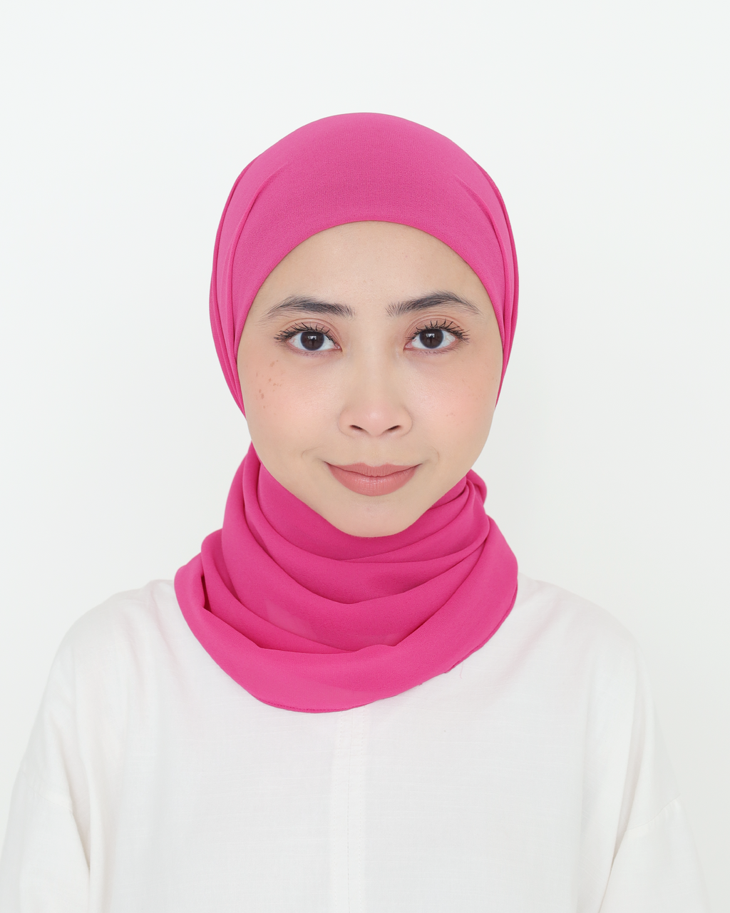 ELZA INSTANT SHAWL - HOT PINK