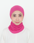ELZA INSTANT SHAWL - HOT PINK
