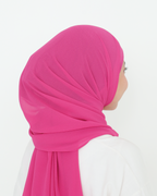 ELZA INSTANT SHAWL - HOT PINK