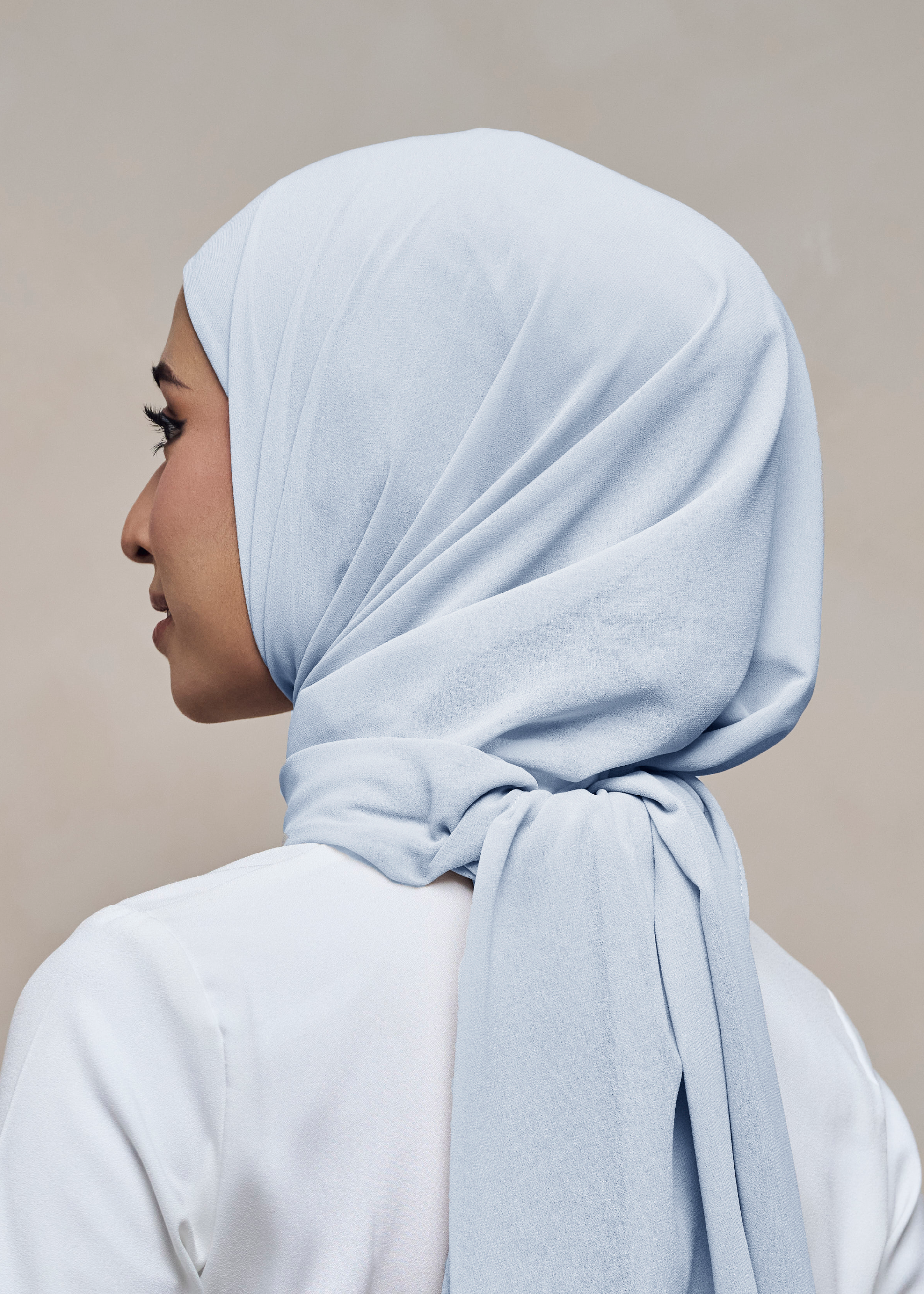 ELZA INSTANT SHAWL - ICE BLUE