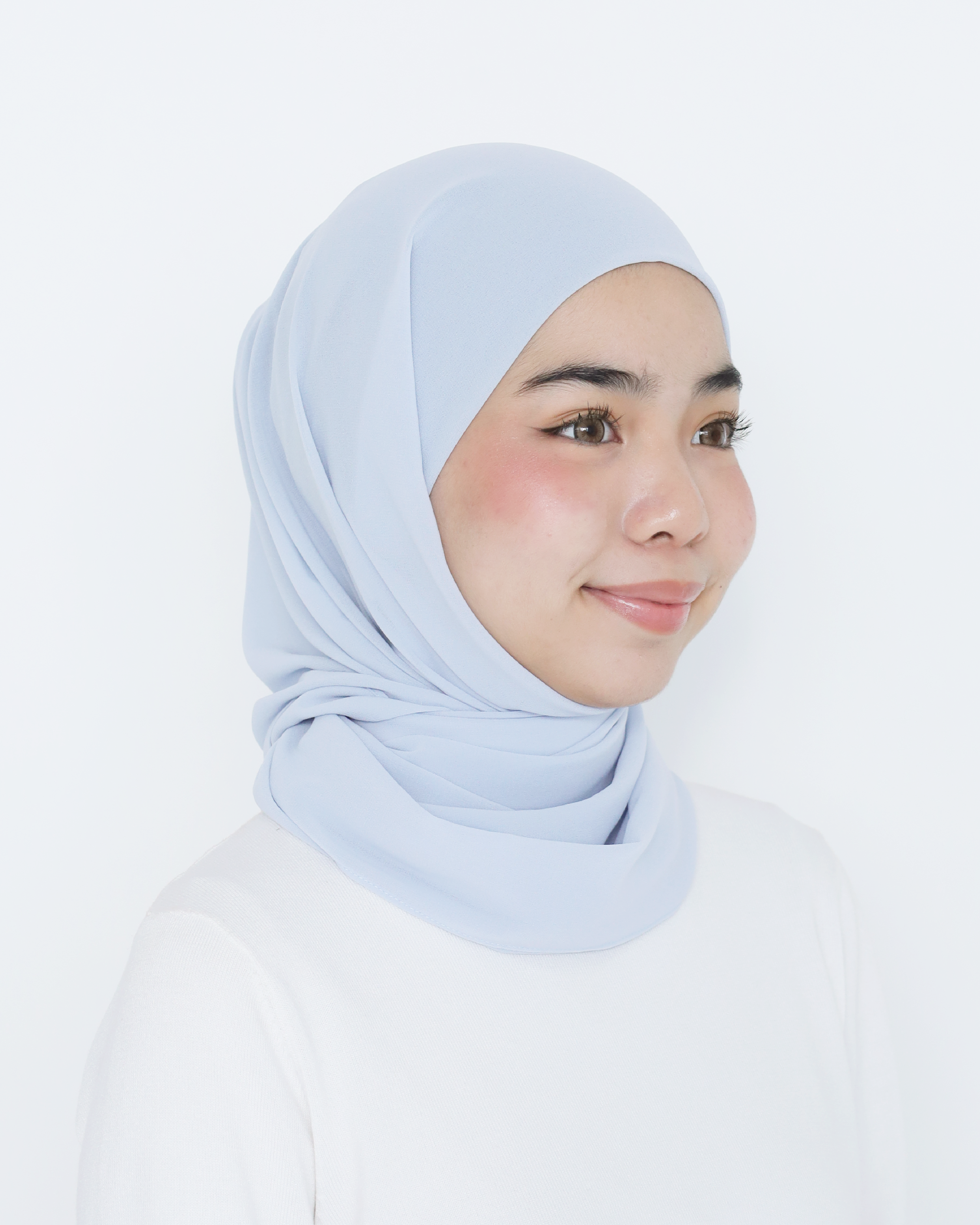 ELZA INSTANT SHAWL - ICE BLUE