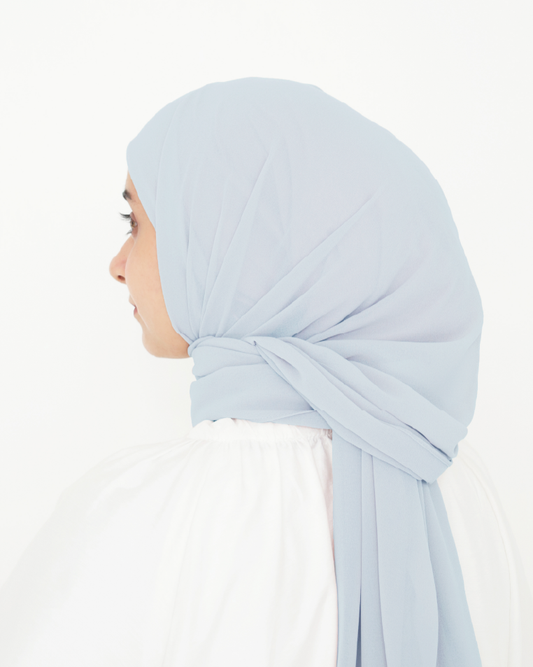 ELZA INSTANT SHAWL - ICE BLUE