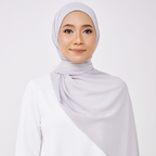JASMINE HALF MOON INSTANT SHAWL - ICE SILVER